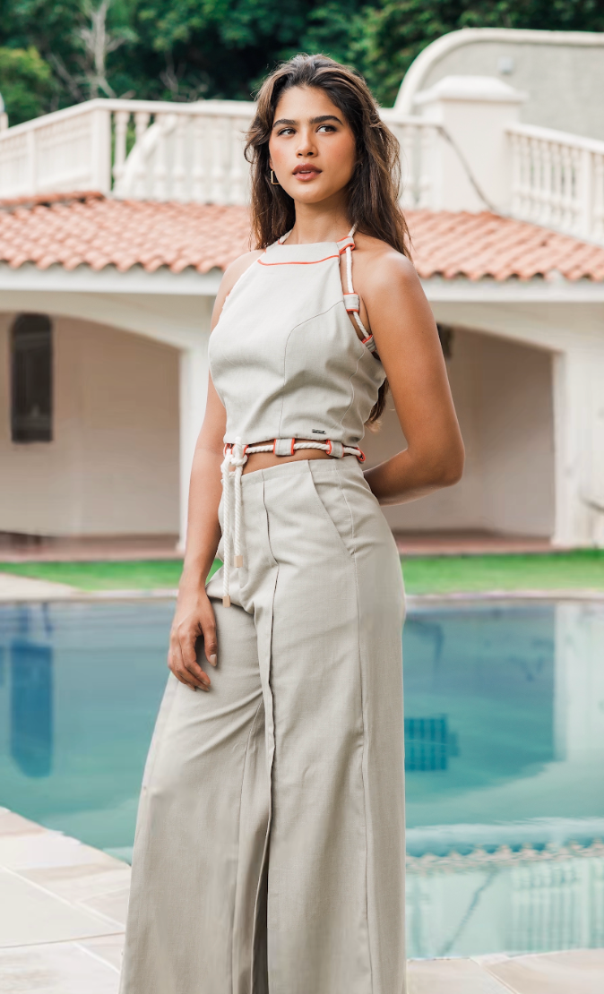 MARINA PANTALON DE LINO