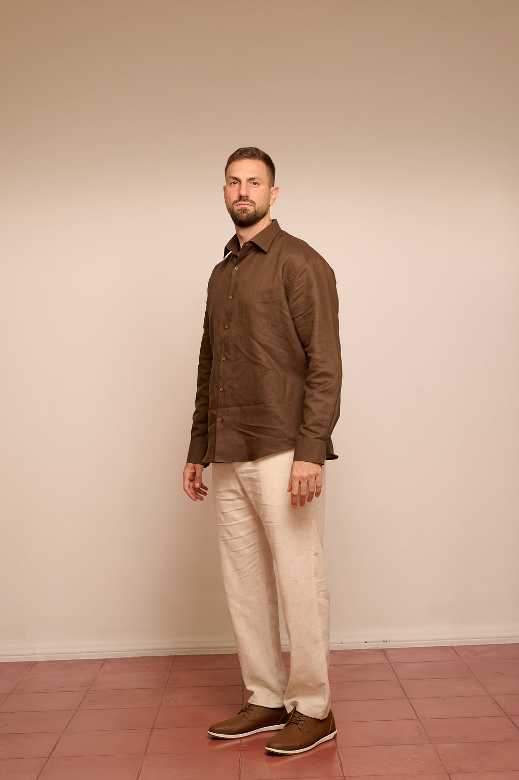 PANTALON DE LINO