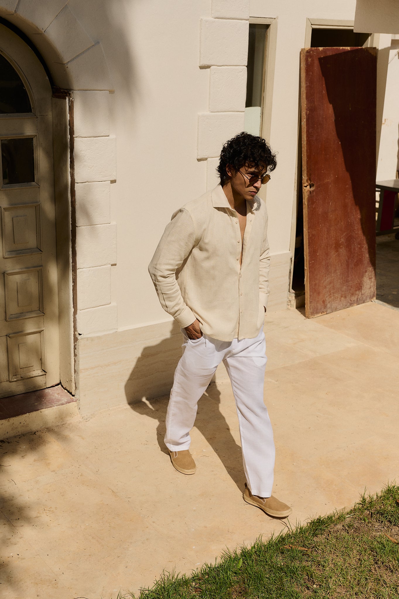 PANTALON DE LINO