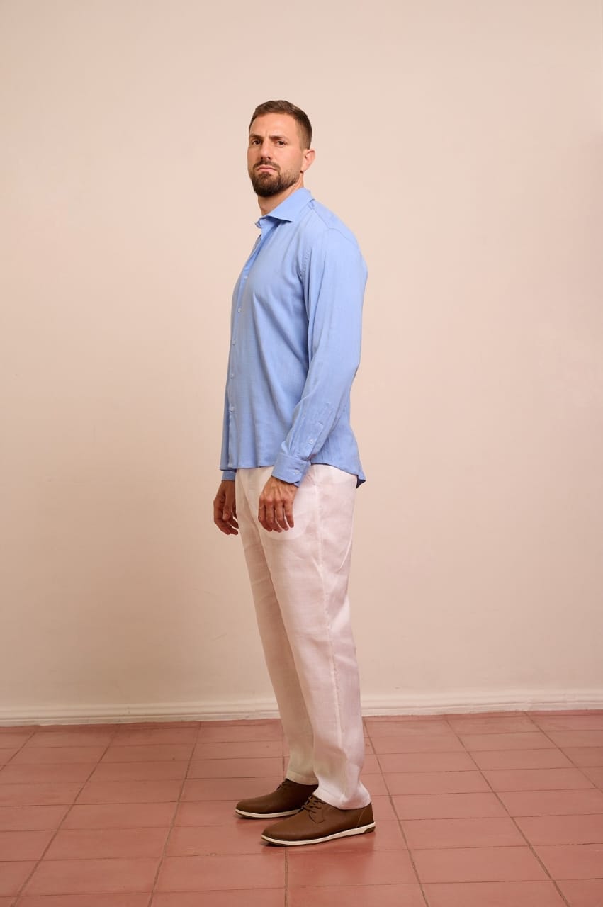 PANTALON DE LINO