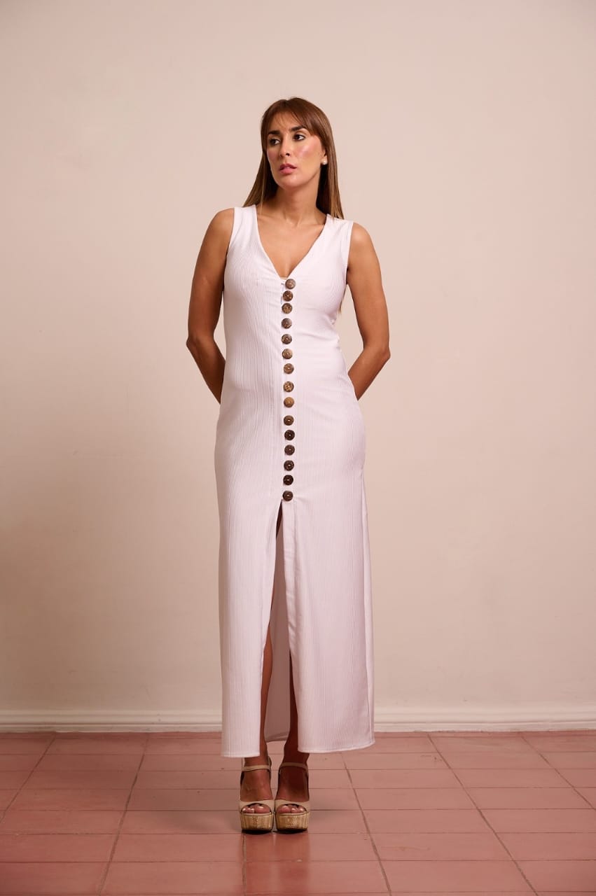 VESTIDO BIANCA DE BOTONES